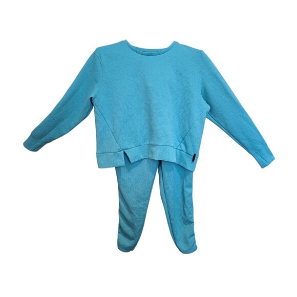 Nine West Active Lounge Set Womens Large Mint Green Textured 2PC Top & Bottom - Picture 1 of 14